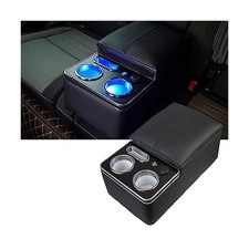 Upgrade Center Console Organizer with Cup Holder Phone Holder for Car  Van ...