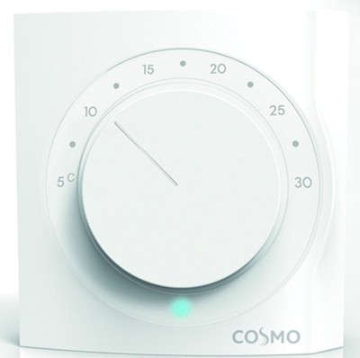 COSMO Funk-Raumthermostat Aufputz im Zigbee-Netz RAL9010 | CFTN