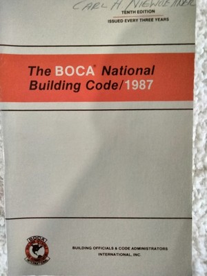 The BOCA National Fire Prevention Code 1987