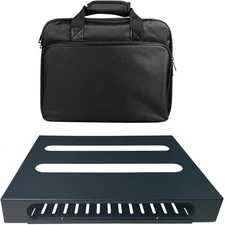 Guitar Pedal Board with Power Supply Bracket Bag