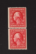 Scott 384 2c Washington Imperf Pair Fake Perforations PSE Cert
