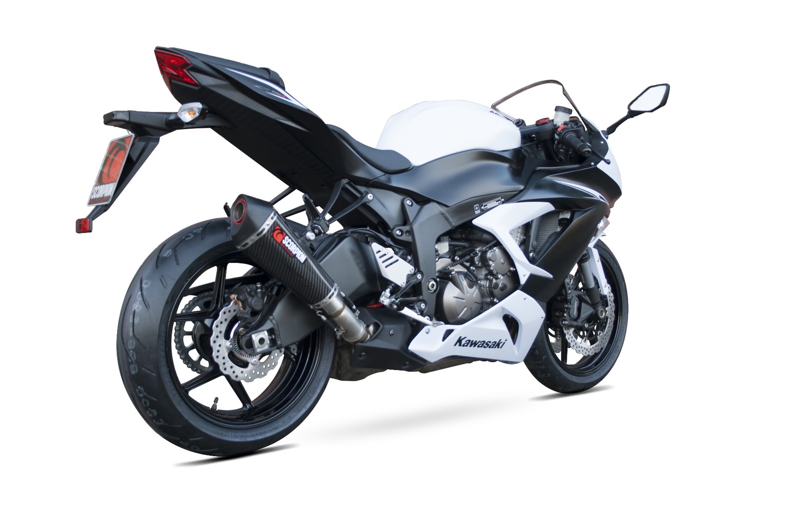 Scorpion Exhaust Serket Parallel Slipon Carbon Fibre Kawasaki Ninja ZX-6R 13-18 - Image 2