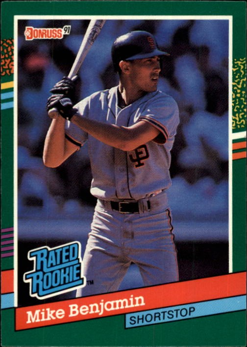 1991 Donruss #432 Mike Benjamin RR - BB