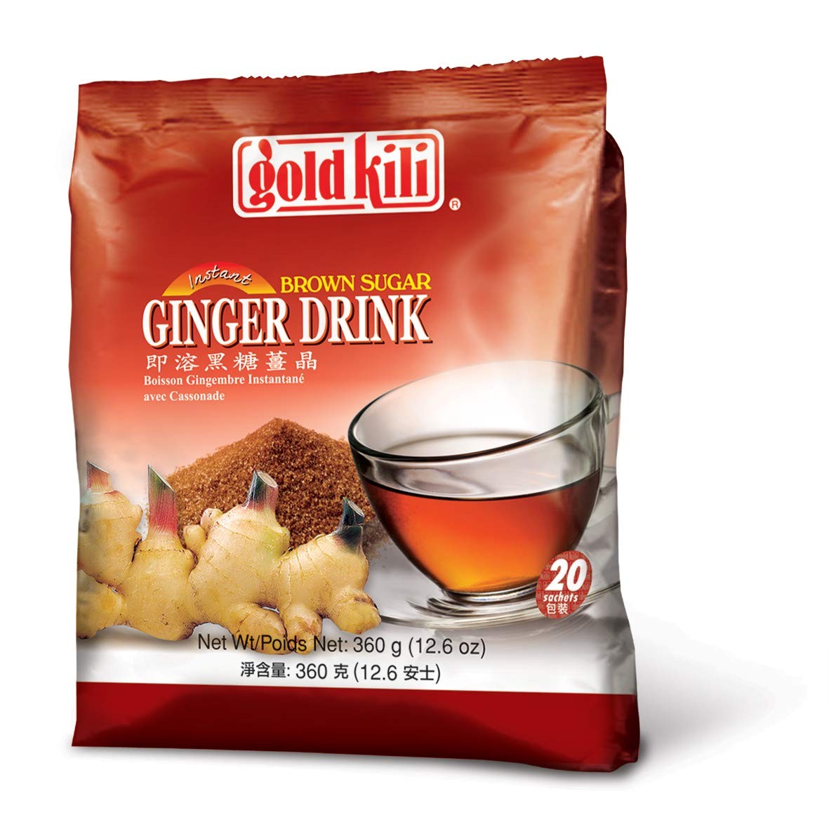Gold Kili Ginger Drink with Brown Sugar Pack of 2 Invigorati