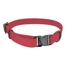 MiMu Medium Silicone Dog Collar - Pink 20in Stylish Dog Collar with Clasp Buckle