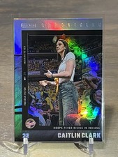 2025 Panini Caitlin Clark Chronicled Hoops Fever Rising In Indiana Holo Foil #56