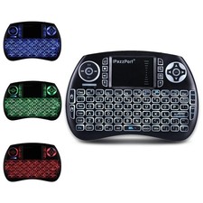 iPazzPort Upgrade Mini Bluetooth Keyboard with Touchpad Handheld, Backlit Mi...
