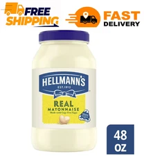Hellmann's Real Mayonnaise, Sandwich Spread Condiments, 48 oz Jar