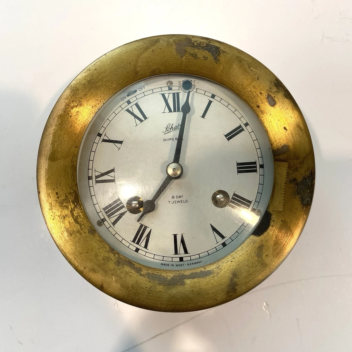 Germany Schatz Ship's Bell Clock Antique Maritime Clocks for sale