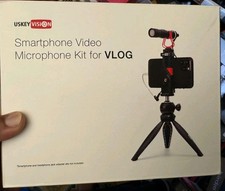 Uskey Vision VLOG K2 W49S Black Smartphone Video Microphone Kit For Vlog
