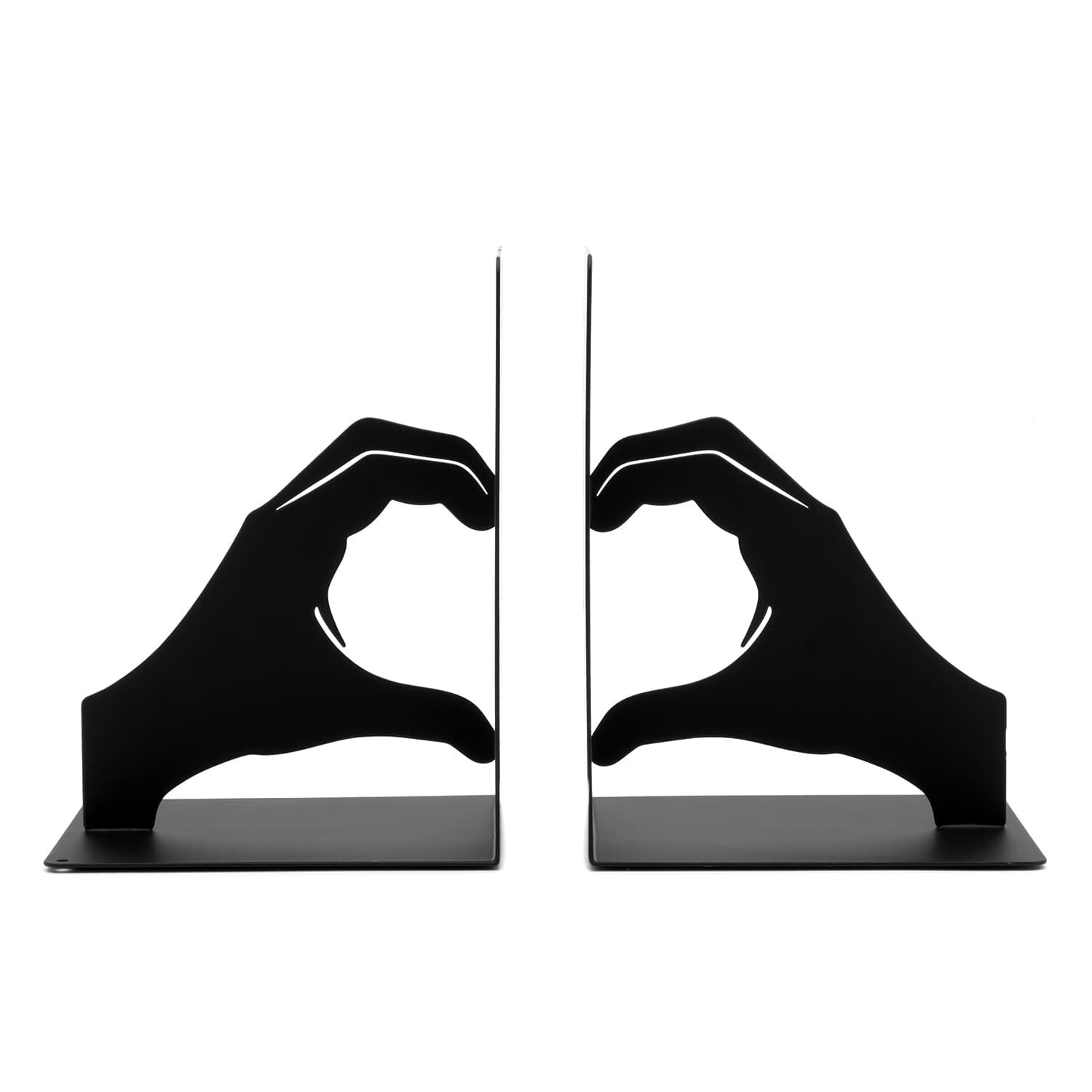 Book Ends Metal Heavy Duty love Heart Shelf Bookends Home Office Shelves 2 Set