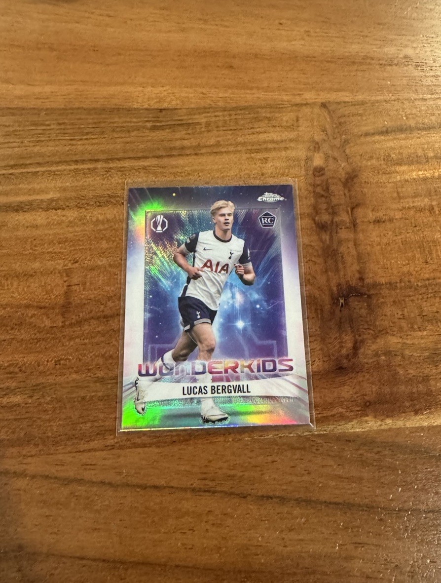 Lucas Bergvall 2024-25 Topps Chrome UEFA Wonderkids