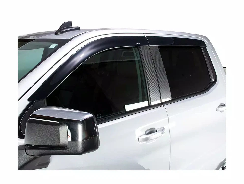 AVS Lo Profile Ventvisors Fit 16-24 Nissan Titan XD, 17-24 Titan Crew Smoke 4Pc Foto 2 de 4