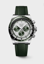 Longines Conquest Automatic Green Rubber Strap Men's Watch - L3.835.4.02.9