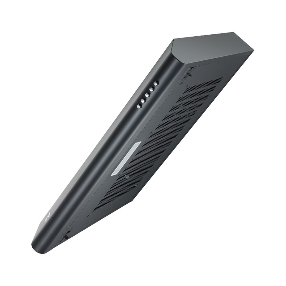 Baridi Visor Cooker Hood Extractor Fan 60cm - Black