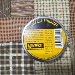 WARWICK BASS SURFACE FINISHER BEES WAX POLISH THUMB STREAMER CORVETTE 