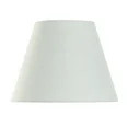 White Textured Fabric Empire Lamp Shade