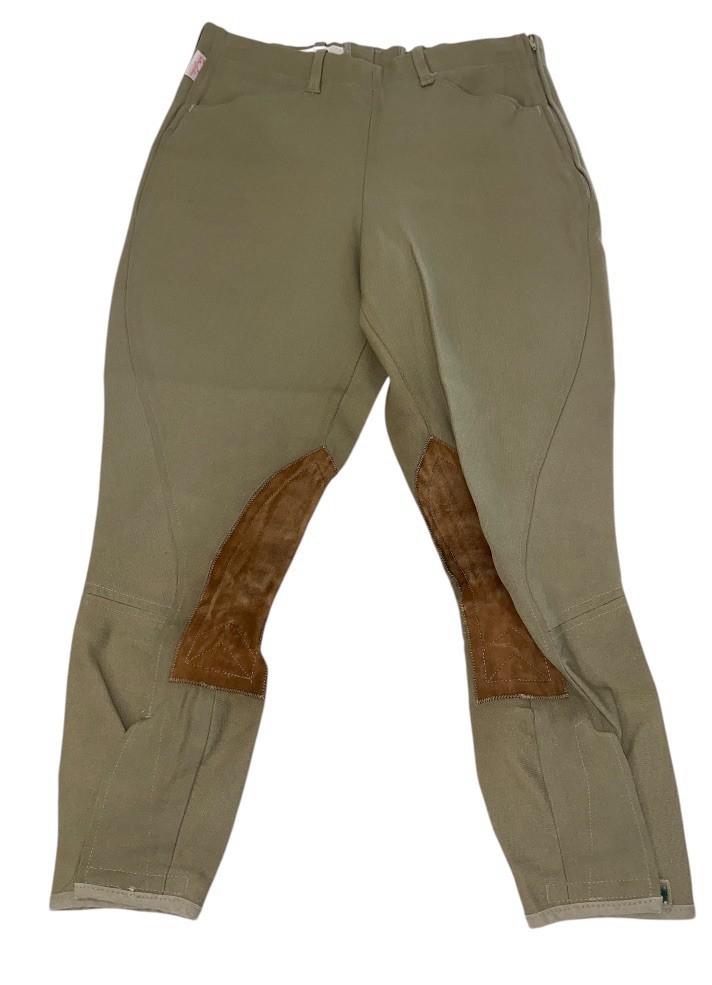 The Tailored Sportsman Pants Girl's 18 Tan English Riding Habits Breeches USA