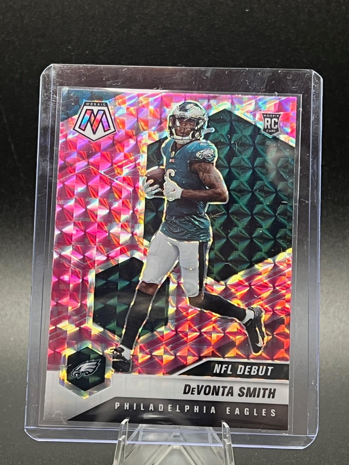 2021 Mosaic NFL Debut DEVONTA SMITH Camo Pink Mosaic Prizm #246 (RC)