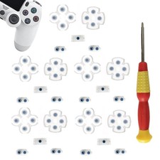 5 Sets Silicone Conductive Rubber Pads Replacement for Playstation 4 PS4 Control