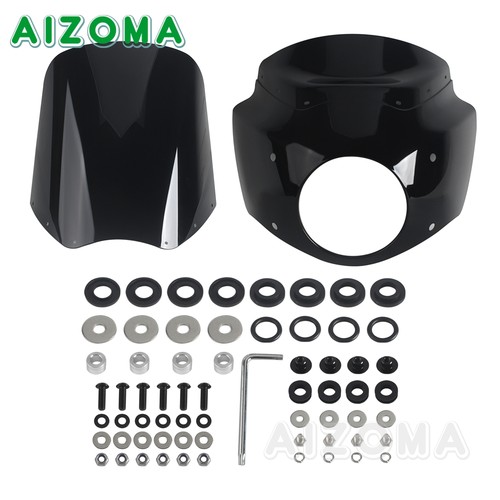 1 Set Motorcycle Fairing w/ 15" Windshield Kit For Harley Road King FLHR FLHRXS - Picture 3 of 11