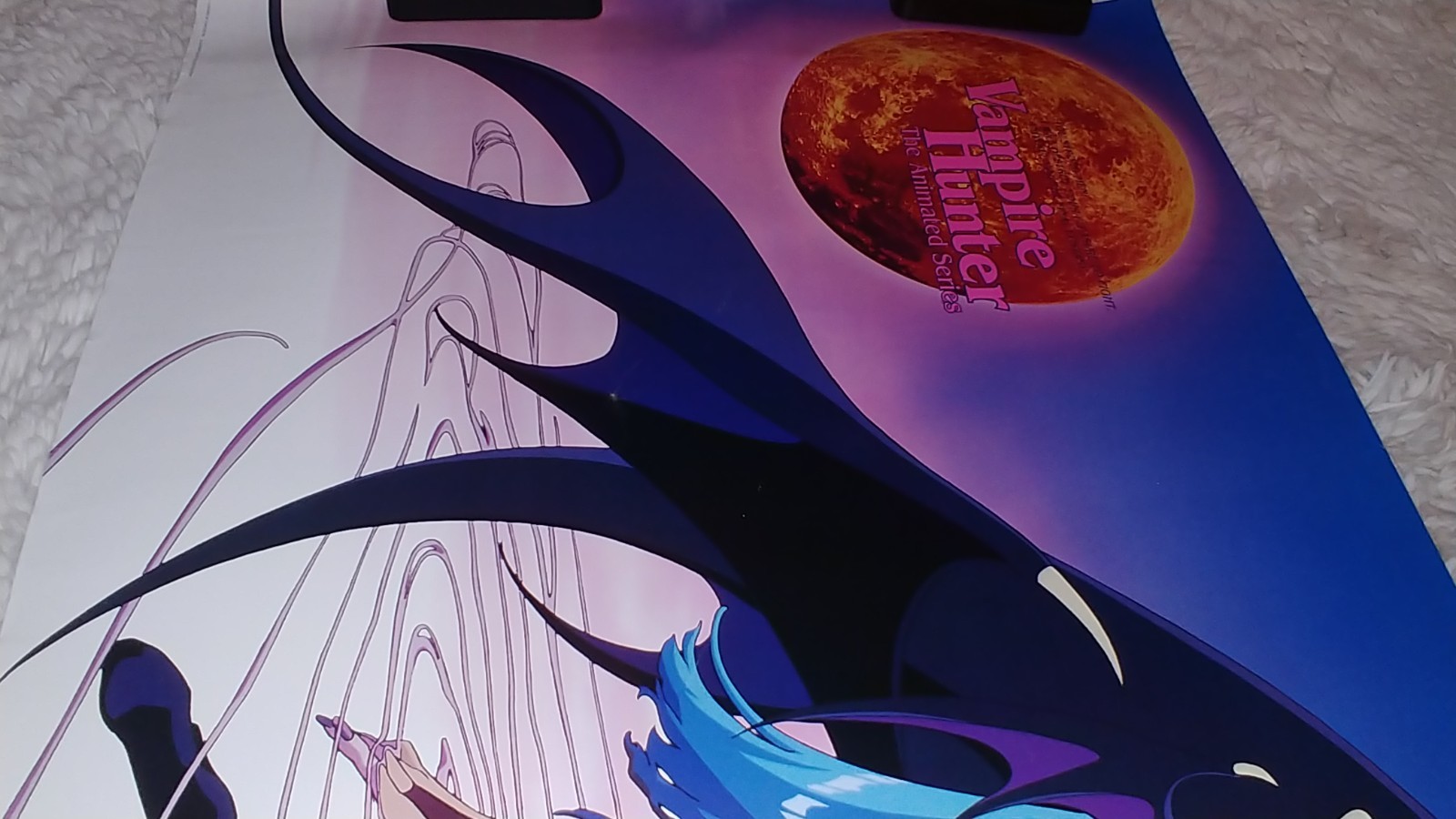 Vampire Hunter Darkstalkers OVA JPN Poster Capcom Import Playstation Sega Saturn