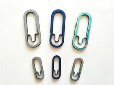 Durable Titanium Alloy Buckle Carabiner Keychain Clip Hook for EDC Use