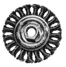Century Drill & Tool 76043 4" Cable Twist Brush 5/8-11 Arbor