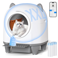 Devoko 90L Katzentoilette Selbstreinigend Wifi App GesundheitsüBerwachung
