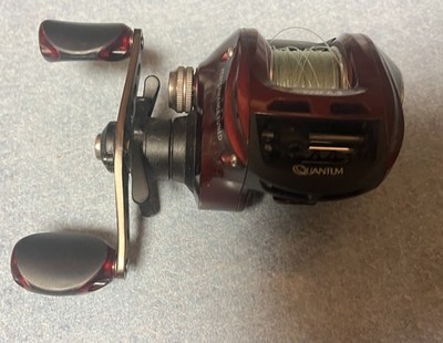 Quantum Kinetic KT 100S PT 6.3:1 Red Baitcast Fishing Reel Right