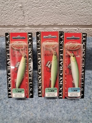 3 LUCKY CRAFT Slender Pointer 97MR  3/8oz 97mm 3-4'  Luckycraft Suspending 