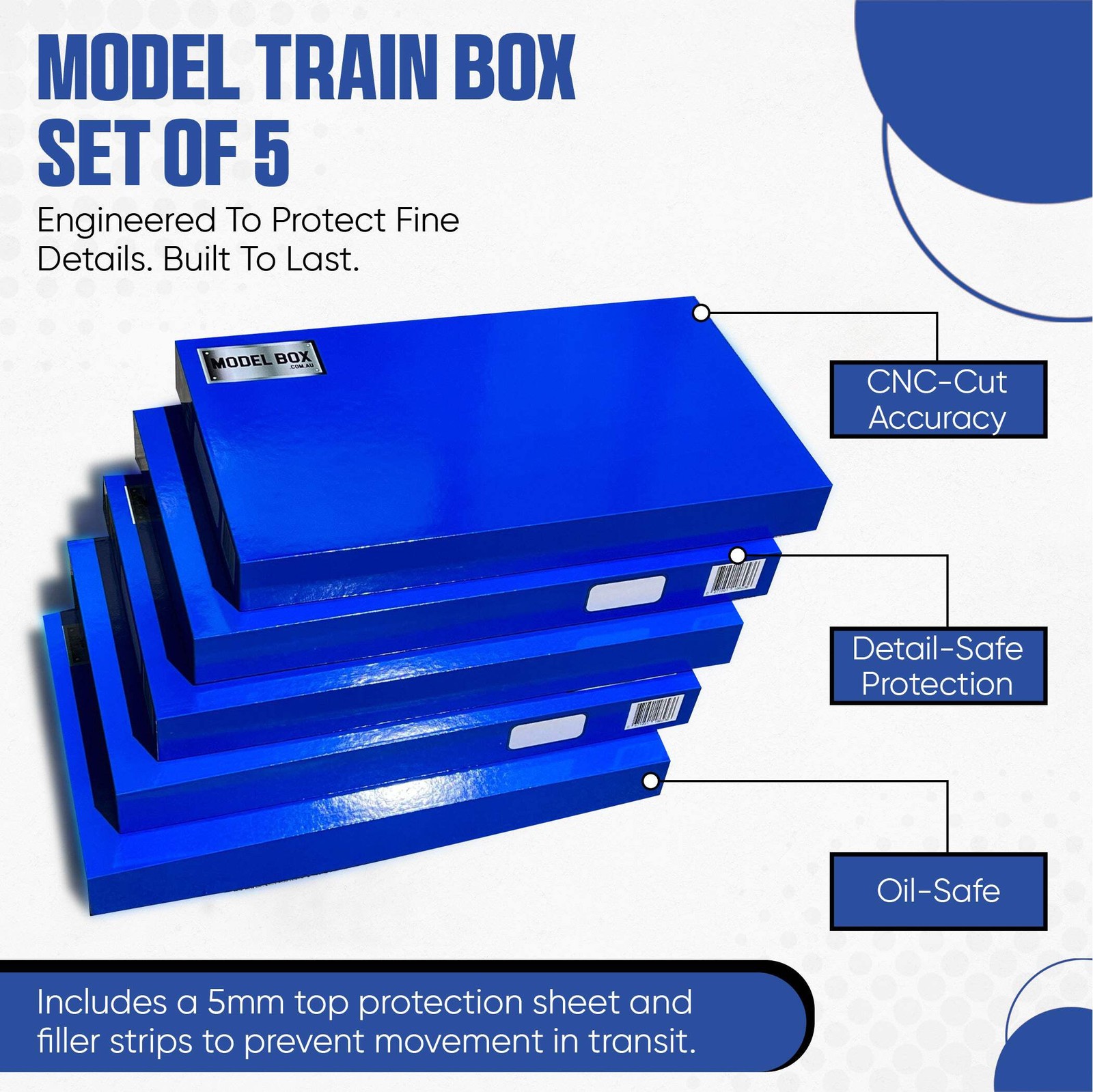 Model Train Storage Box - Pack of 5 - Suits all HO trains | eBay