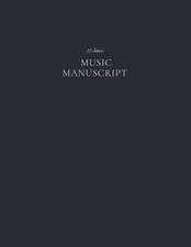 Music Manuscript Notebook 12 Staves Blank Music Manuscript Paper, 5line Music...
