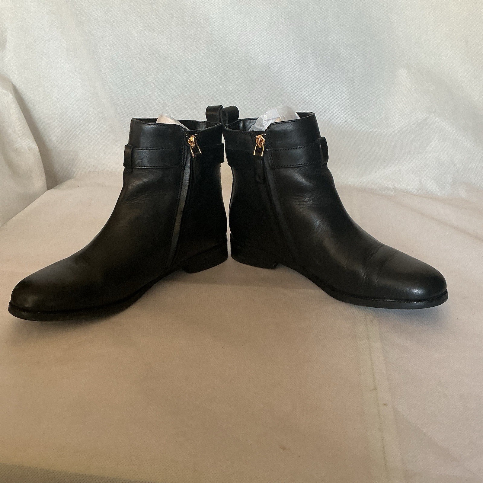 Black Ralph Lauren Ankle Boots Smart Classy Excellent Condition Real Leather Box image 4