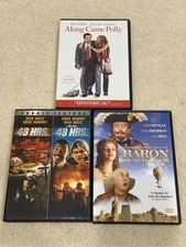 🚨Along Came Polly, 48 Hrs (1 & 2) & Baron Munchausen ✳️4 Movies DVD  Very Good