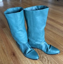 VINTAGE 9 WEST FASHION BOOT SIZE 7 GREEN