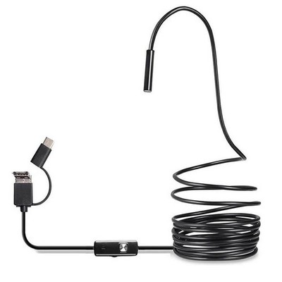 3X(USB-Endoskop Typ C Endoskop für OTG-Android-Telefon, 7-Mm-Inspektionssch6735