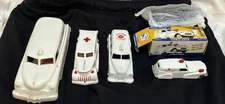 Wyandotte Ideal Hasbro Fire Ambulance Friction Plastic Lot