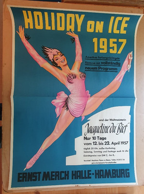 HOLIDAY on ICE -  Jaqueline du Bief  -  Hamburg,  April 1957