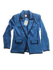 Cabi Scholarship Blazer Jacket Womens M Blue Retail 208 6027