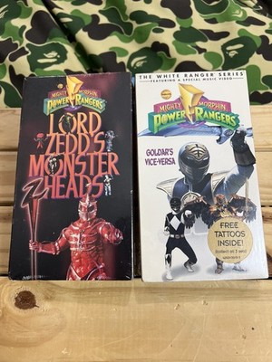 90 s Lot 2 Power Rangers Lord Zedd s Monster Heads Goldara s Vice Versa VCR Tape