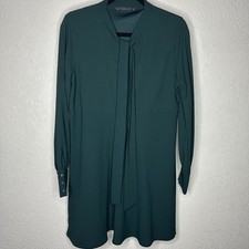 Zara Trafaluc Dark Green Dress