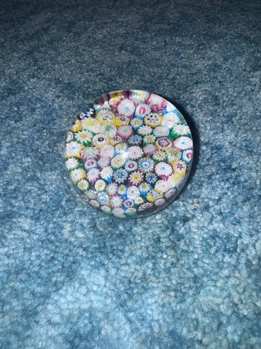 VTG MURANO Fratelli Toso Millefiori Paperweight - Picture 6 of 7