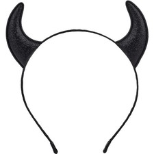 Black Devil Horns Hairband - Your Go-To Halloween Costume Accessory