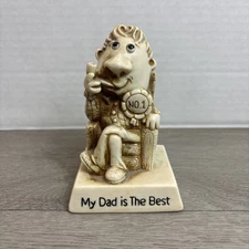 Russ Berrie & Co My Dad is the Best Vintage Statue USA Made 1976