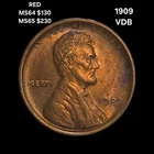 1909 VDB LINCOLN CENT  RED  BU CENT!!