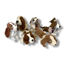 Lot Of 6 Hush Puppies Plush Stuffed Bean Bag Dogs Incl Applause Puppy Fields May