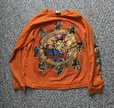 Yu-Gi-Oh 1996 Vintage T-Shirt Youth Size Large, Orange, Kids Long Sleeve