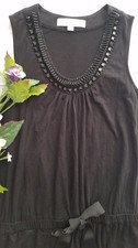 Ann Taylor Loft Dress PS Petites Small Black Sleeveless Tunic Sleeveless