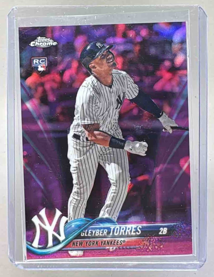 Gleyber Torres 2018 Topps Chrome Update #HMT9 Pink Refractor Rookie RC